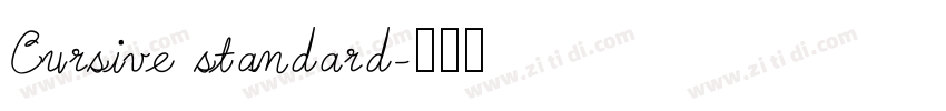 Cursive standard字体转换